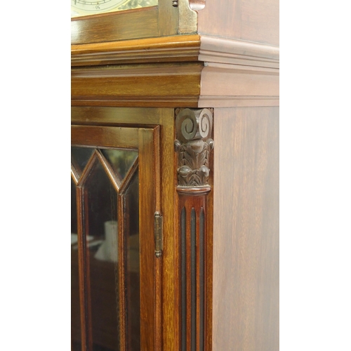 812 - A mahogany longcase clock