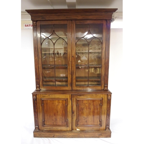 818 - A Victorian mahogany two door bookcase