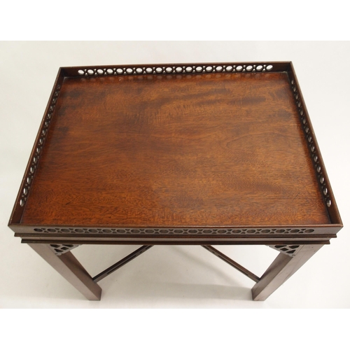 827 - A mahogany silver tea table