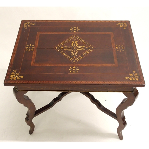 827 - A mahogany silver tea table