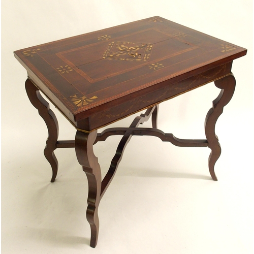 827 - A mahogany silver tea table