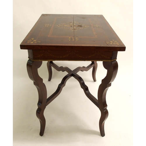 827 - A mahogany silver tea table