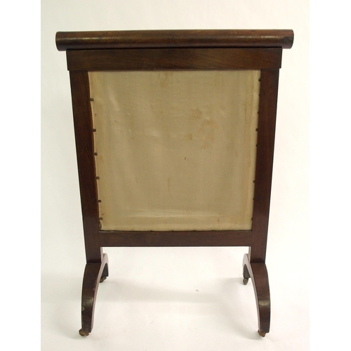 828 - A French rosewood and inlaid  gilt metal mounted writing desk