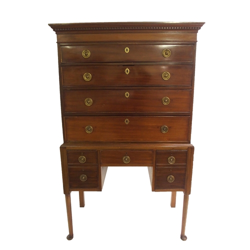 833 - A mahogany tallboy