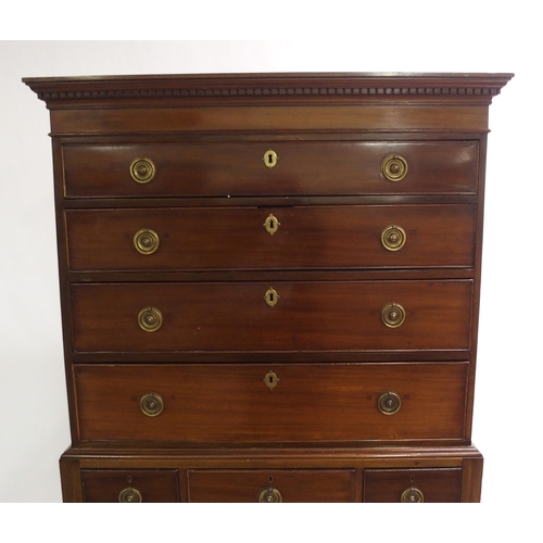 833 - A mahogany tallboy