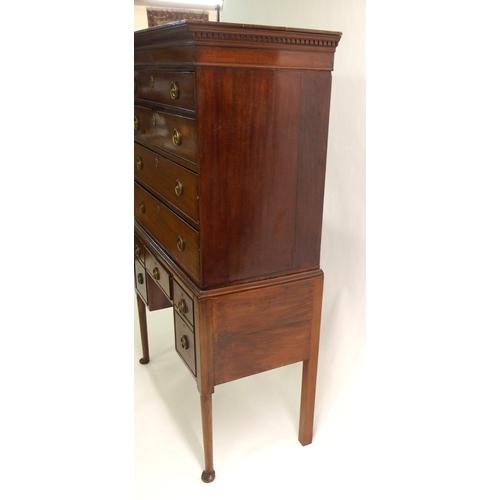 833 - A mahogany tallboy