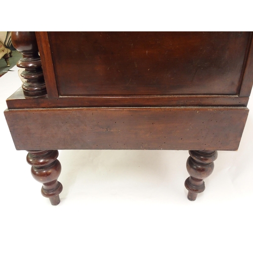 837 - A continental stained wood settee