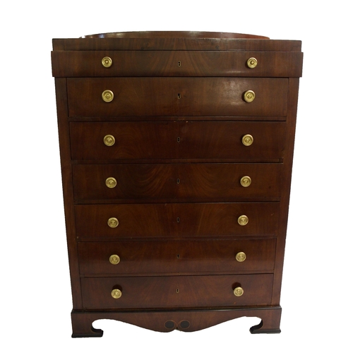 839 - A Biedermeier mahogany chest