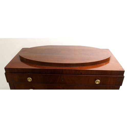 839 - A Biedermeier mahogany chest