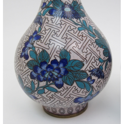 85 - A Chinese turquoise glazed bottle vase