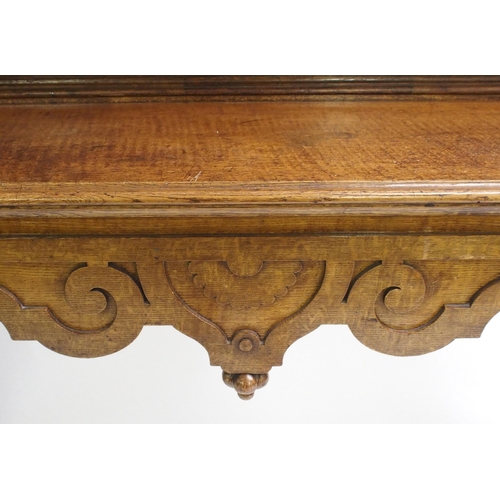 855 - A Victorian oak hall table