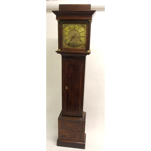 858 - A 19th Century oak longcase clock