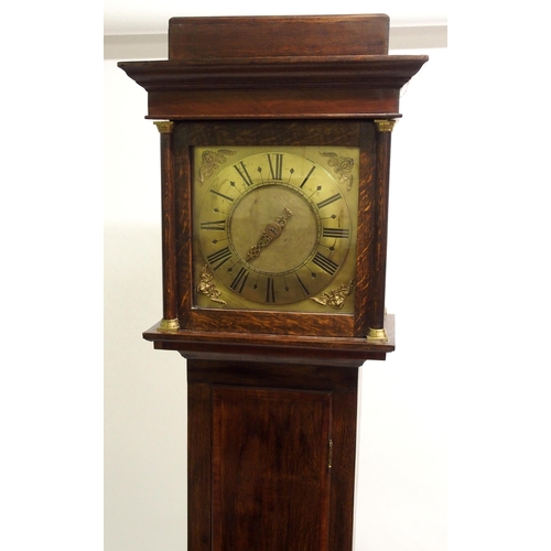 858 - A 19th Century oak longcase clock