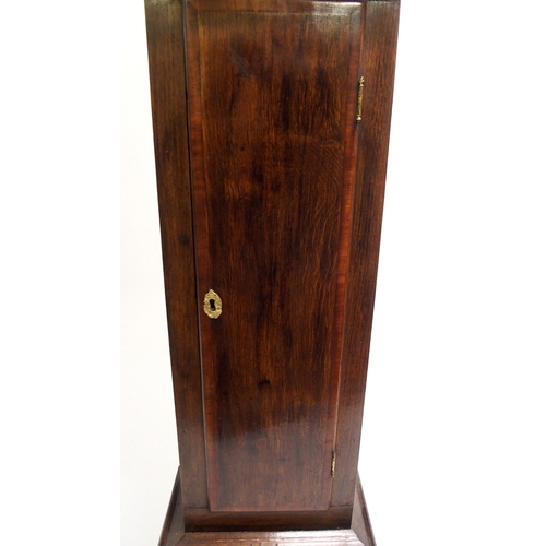 858 - A 19th Century oak longcase clock