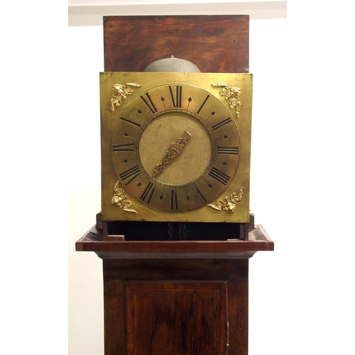 858 - A 19th Century oak longcase clock