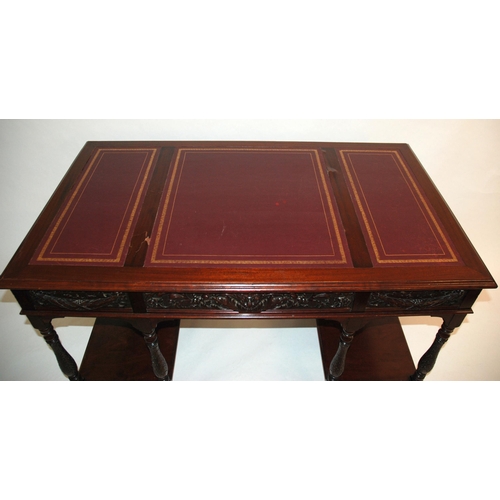 862 - A Victorian mahogany writing desk