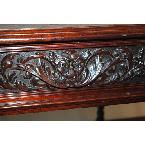 862 - A Victorian mahogany writing desk