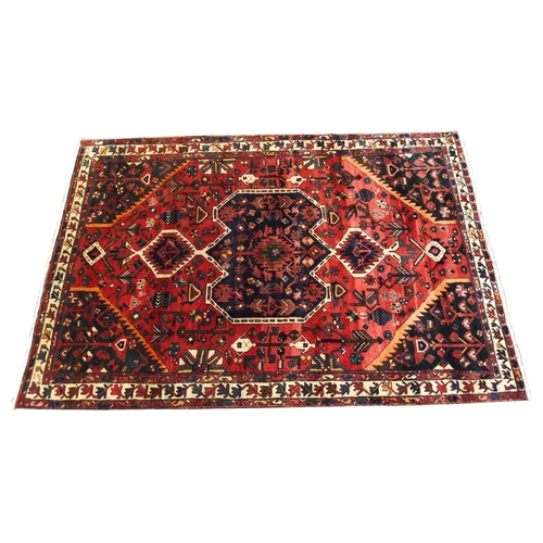 897 - A red ground Bakhtier rug