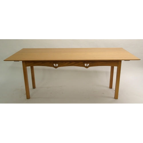 906 - A late 20th Century ash dining table by Mackintosh Cabinet Makers  Glasgow