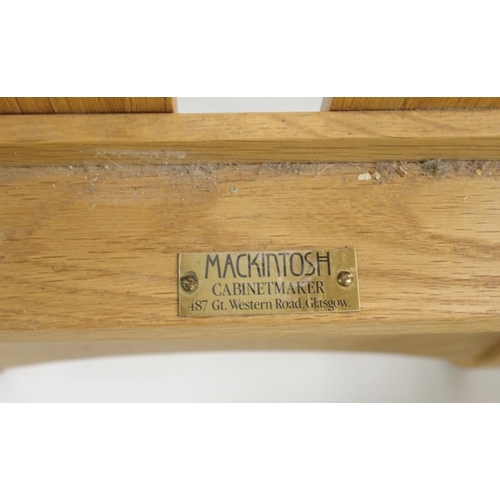 906 - A late 20th Century ash dining table by Mackintosh Cabinet Makers  Glasgow