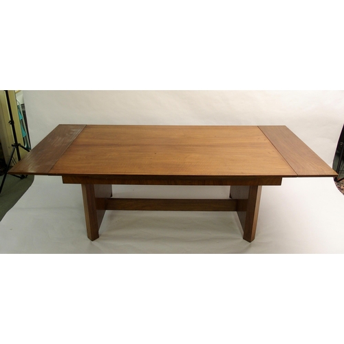 907 - An Art Deco walnut dining suite