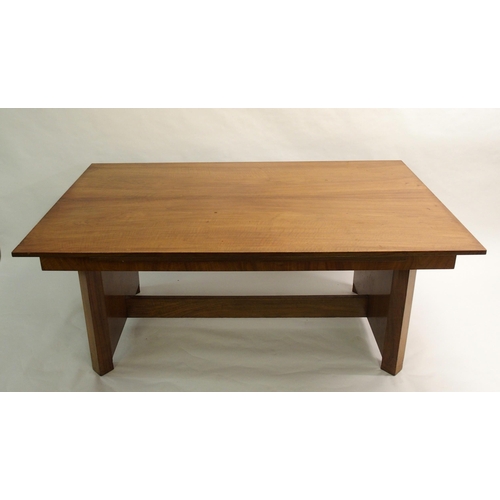 907 - An Art Deco walnut dining suite