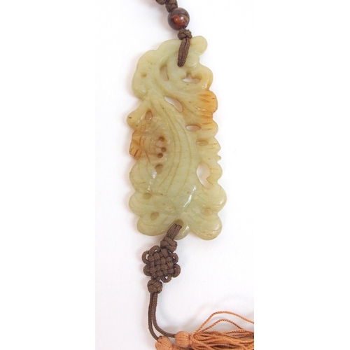 14 - A Chinese hardstone pendant