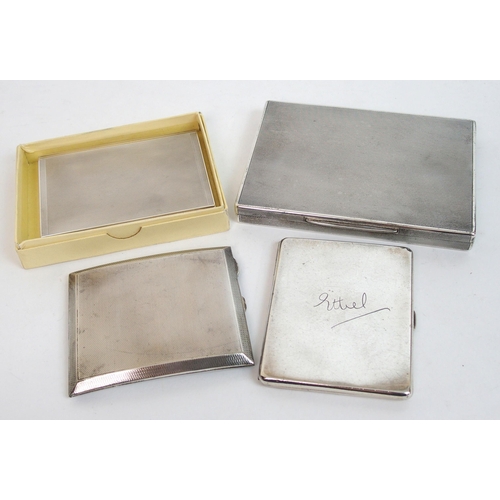 142 - A silver cigarette box