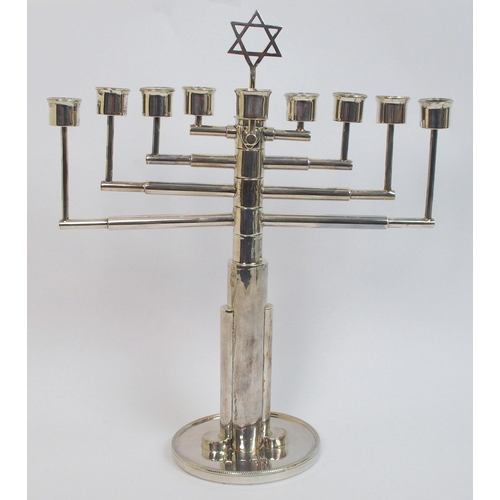 145 - A silver menorah