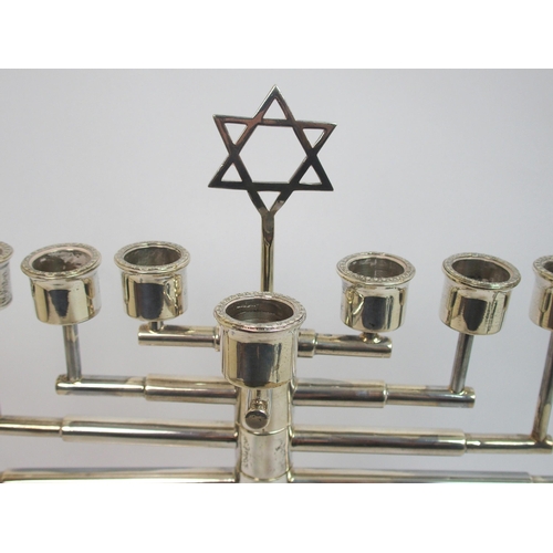 145 - A silver menorah