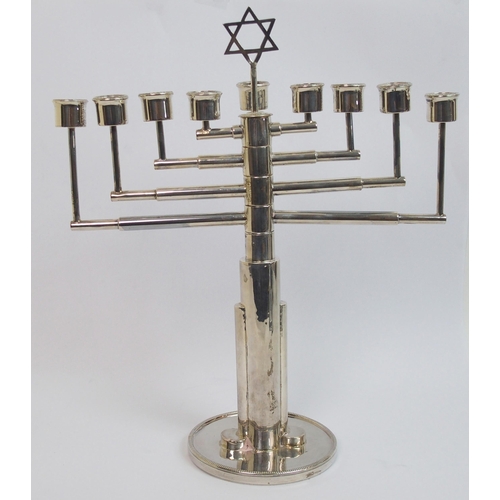 145 - A silver menorah