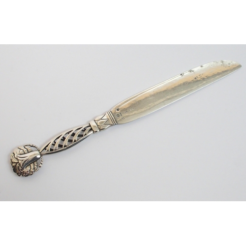 150 - A Danish Sterling silver letter opener