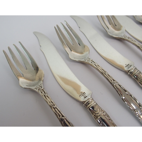 187 - Ten pieces of Tiffany & Co Sterling flatware