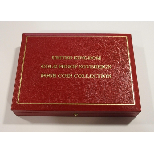 218 - 1992 United Kingdom 4-coin Gold Proof Set