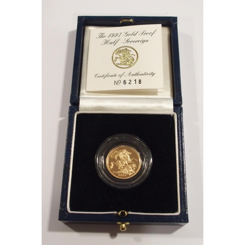 219 - 1997 United Kingdom Gold Proof Half Sovereign