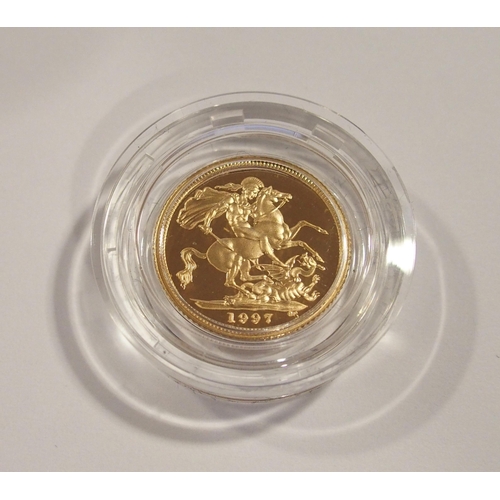 219 - 1997 United Kingdom Gold Proof Half Sovereign