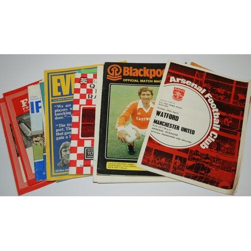 366 - A collection of English league match programmes