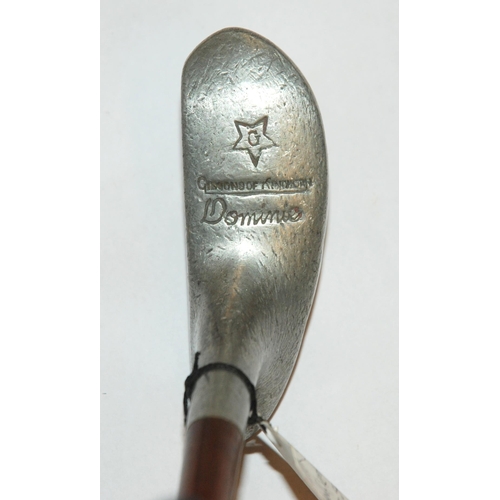 376 - A danga wood aluminium-headed putter by Gibson of Kinghorn