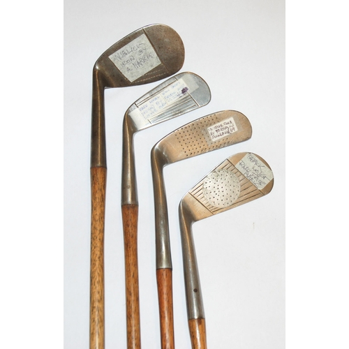 376 - A danga wood aluminium-headed putter by Gibson of Kinghorn