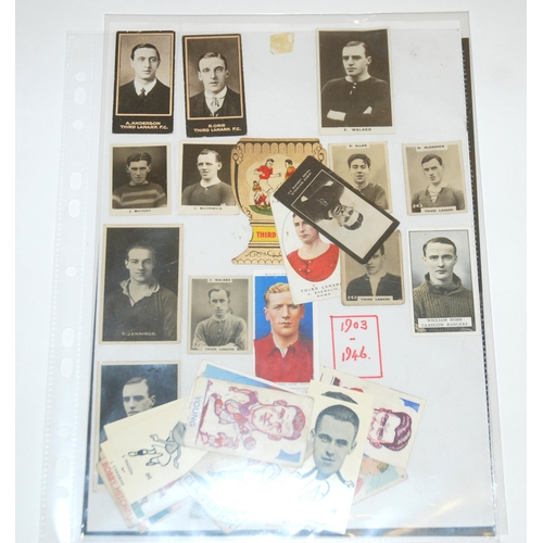 383 - Third Lanark F.C.: A collection of match programmes  cigarette cards and black and white press photo... 