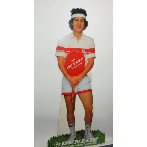 389 - A life size John McEnroe advertising figure  promoting the Dunlop Maxply Fort tennis racket