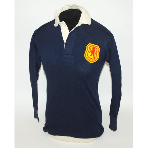 396 - A blue Scotland v. Wales International shirt