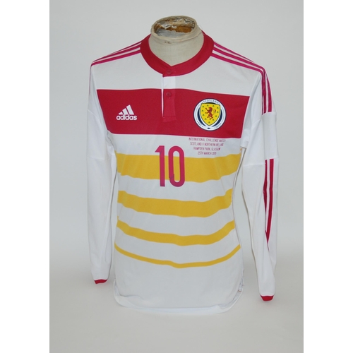 398 - A white Scotland v. Northern Ireland International shirt