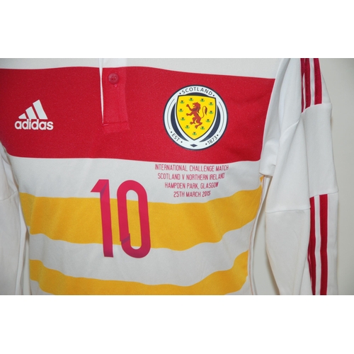 398 - A white Scotland v. Northern Ireland International shirt