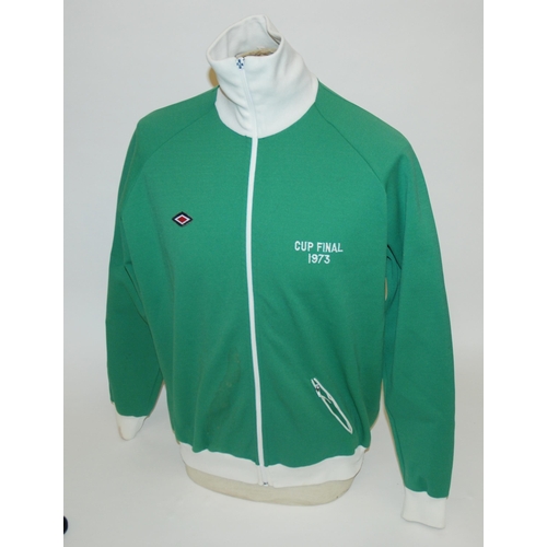 404 - A green and white Celtic 1973 Scottish Cup Final track suit top