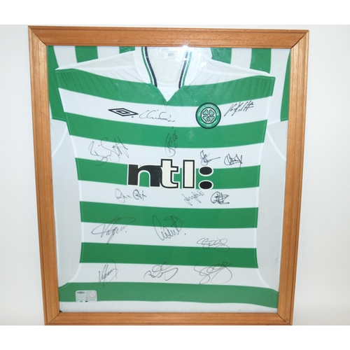 406 - A green and white Celtic replica shirt