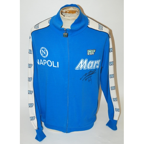 415 - A blue Napoli FC worn track suit