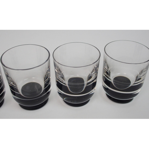 491 - A Simon Gate for Orrefors Art Deco decanter and glasses set