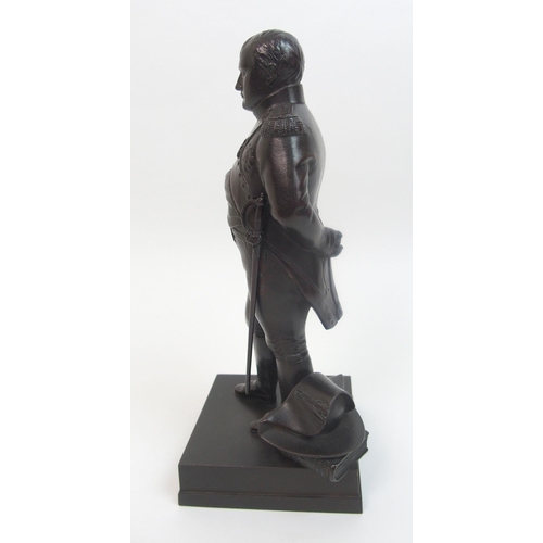 496 - A 20th Century cast metal sculpture of Napoleon