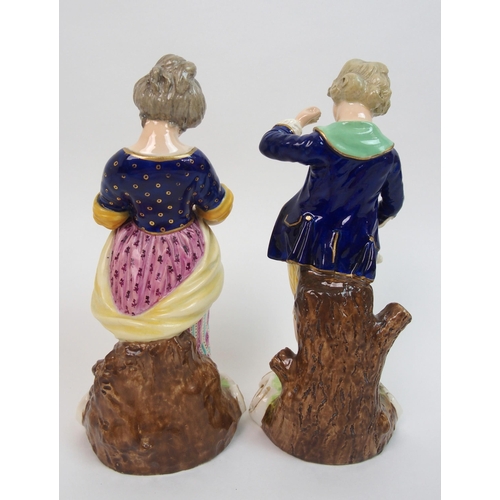 506 - A pair of early Derby figures